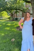 This dress fit true to size and was flattering. I had the straps altered as they were a little long on me and made the top slightly too low cut for my taste. Otherwise, it was perfect and the color was vibrant and matched the listing. The fabric felt high quality and it was not see through. I was impressed this fit my body so well. - Victoria S.