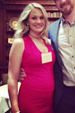 Being only a few months post partum, this dress was the perfect thing to make this mama feel good at my brothers wedding! The fit and size were perfect and the color was fabulous! - Bear C.
