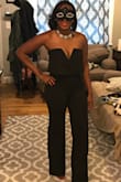 Wore this to a masquerade birthday party and got tons of positive comments. It's a little low in the top, but not too revealing. - Tiffany M.