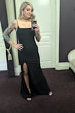 This dress was so flattering and comfortable to wear. Easy to use the restroom and also move on the dancefloor. It was the perfect Bridesmaid dress and runs true to size. - Betsy M.