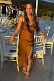 Wore to my friend's destination wedding in Mexico. Great color and so flowy! - Paula G.