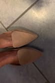 Soft and comfortable! They look great but the picture makes my skin look strange lol - Diane Z.