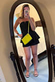 This is such a deceiving look - it's so cute and classy but secretly SO comfortable and easy to wear! Haven't worn it out yet, but I know it will stay snug without being restrictive. I will reinforce it with double sided tape, but I always do when I wear something strapless (better safe than sorry! Ha). So excited to wear this!! - Caitlin R.