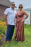 Most beautiful dress many, many compliments. I am a size 12 so large fits, but I also lift so the zipper didn't quite make it all the way up - but she sure is a beauty and feels so beautiful on, ALL of Lulus dresses are magnificent!  You WILL not be disappointed. I exchanged both L's for XL's without a hiccup, CS is the most pleasant experience. I have now purchased 3 lovely dresses that are an added staple to my closet forever. The other dress I wear this weekend the navy blue long strappy silk and I cannot wait :) It's true size to fit - If you do not lift and back and shoulders are broad. - Colleen W.