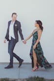 I originally bought this for my engagement photo shoot. I'm rather petite, but I have a decently full chest and a thicker waist (in proportion to my height and stature), so I couldn't wear a bra with the dress, and I had to use fashion tape to tape the dress down to my boobs. While the dress fits pretty tight in the chest area (and is a little hard to breathe in when I have a big meal) and I had to get it hemmed, it still is so pretty and moves really well. I've worn the dress several times since the engagement shoot and always get compliments on it! - Jess T.