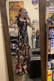 I love this dress, it is gorgeous! The 3D flowers are super detailed and so pretty in person. I bought this for my wedding florist company party and I think it is very on brand. - Anabelle R.
