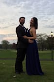 I wore this to a wedding and it was perfect! It fit really well and since it's flowy i could eat/drink/dance the night away! I didn't even need to have it hemmed as it hit right below the floor with 4" heels on. - Christy L.