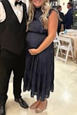 Loved this dress! Worked great 32 weeks pregnant and 6 foot - Amy L.