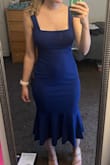Shows off my curves very well. Straps are a little loose but still holds up the dress well. Would recommend - Megan M.