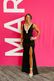 I ordered both a small and XS but the small fit better in the hips. I'm more athletic build but lean. The leg slit was just a little too tight on the XS. Will need to get it shortened and possibly alter in waist a tiny bit but otherwise made it work for the event and no one was the wiser! Tons of compliments. Classy, classic, simple elegance. A winner for sure and the price won't break the bank! Check it out on my instagram "the vogue pursuit." - Rebecca D.