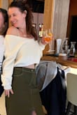 I wear this sweater almost every day. Just beware that it does not want to stay on your shoulders and requires constant adjustment - Lauren M.
