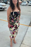 Yes, a gorgeous dress. It's a little snug since I have a large chest! I would go up one size if you're a C-D cup. - Carmelita H.