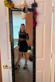 I bought this dress for a night out for my friends birthday dinner and I am in love! The quality is so nicely done with a little stretch to the bottom so it fit comfortably. The lace is so pretty too. Make sure to wash on delicate just in case to protect it. - Lauren M.