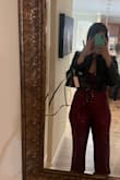 I thoroughly enjoyed this dressy jumpsuit to wear for my 40th party. Perfect amount of bling with the sequins and made perf for me a curvy thick tall woman i am. It fit right everywhere i am slightly small chested for my build but it felt and looked nice and very nice quality made. ONE downfall is the sequins do get caught together between the legs which made it snag several times. Not sure why other than my legs rub together more then some. - Audra C.