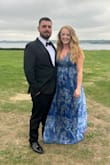 I wore this dress to a formal summer wedding; it was very comfortable and I got several compliments on it. Definitely needs to be steamed well before wearing. I liked that the straps were adjustable, but they looked a bit cheap compared to the rest of the dress. - Carolyn H.