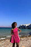 Fit was great, love the pop of color!! Wore it on a trip to Mykonos, great choice - Faith A.