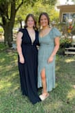 I really haven't loved a dress more. It's very flattering on. I have a short torso and am 5 foot tall, so I definitely needed to wear heels with this dress without getting it altered.  The shoulders were a little big, had to fold over and pin. Loved the fit so much! - Sydni S.