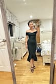I'm in between size xs and s. This dress has no zipper so I figure I'll just buy an extra small. It is very flattering. I love it. - Jessie L.