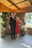 I wore this to an outdoor barn wedding venue. It's the perfect dress for a wedding you plan to dance at all night. I purchased this dress on sale so I wasn't worried about ruining it; however, I plan to keep it and wear it to another party in a couple weeks! - Chloe S.