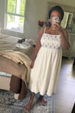 I absolutely love this dress. It's so comfortable and flattering! Light and flowy. I think the design is beautiful as well. Definitely my favorite Lulus purchase to date! - Christine N.