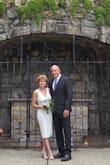 This dress is a steal for the price.  It fit a little snug in the hips (but others may LOVE the fit in the hips because I usually don't go tight in dresses).  I would not size up because the rest of it fit perfectly. I used it to recreate a wedding photo for our 40th Wedding Anniversary.  It looked great!!  I never write reviews, so you can be assured that I loved it enough to write this one. - A M.