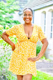 This is my most favorite dress ever! I love the yellow, love the cut, love the look! Wish the orange one was available...I keep checking, but always out of stock. - Lisa M.