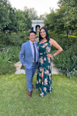 I love this dress! I got it last year for a wedding in Italy. The material worked well with the humidity and heat. I should've gotten a large instead of an XL but that did give me a little extra room which was nice in case I felt bloated or swollen from the heat. The pattern is stunning and it was very comfy! - Alexis G.