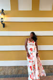 Loved this two piece! The lace up back and the wrap skirt were amazing. I got lots of compliments when I wore it. The skirt is very long even on me; I am tall so I would recommend heels if you are smaller - Janali S.