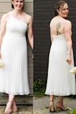 I was shocked at how well this dress literally fit like a glove!! I was beyond happy with it! The reviews helped me get the right size! - Julia B.