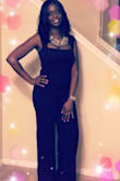 This jumpsuit is perfect for any and everything! Very stylish! And long enough for y'all women like me! - Kareen P.