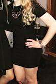 I love this dress, it is so comfortable and stretchy, only problem is it was a little long for me since I am so short so I had to get it hemmed. - Danielle T.