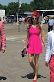 Fits like a glove, comfortable not see through material, and a sexy back! Wore it to the Kentucky Derby with a red fascinator and red heels! - Tawnee R.