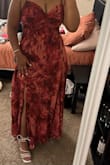 This dress was perfect for a wedding occasion. The length, the hips, and the straps played their part, no complaints there. The only complaint about this dress is the breast area. It is super tight if you are a woman with a larger bust, it almost made me feel like I was going to rip the top part of the dress under my arms. The quality of this dress is great. No rips or tears happened all night. I wish there was a stretchy option for women with a larger bust that is my only reason for not eating a full five stars. - Tasha A.