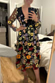 I am so excited to wear this dress to a wedding at the end of September. The dress code is "daytime formal". My only complaint is that some of the 3D flowers don't lay flat, but overall it's exactly what I wanted. - Rachel M.