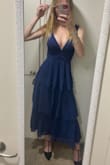This fits like it's tailored for me! A bit tight, but nothing too bad. It's so classy and comfortable! Love the color. It looks just like the photo :) - Sydney S.