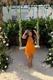 I wore this to a wedding. I loved the color and it was appropriate for the occasion. I would have give it 5 stars but the hooks were holding on by two strands so I had to sew it myself. - Angie M.