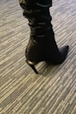 There I was, looking fashionable at a cute new disco club, when all of a sudden it felt like I had stepped in sand; both heels completely broke off the shoe at the same time. Luckily, I had the bar to hold onto. Shame. I didn't get to wear them more than once. - Sarah A.