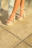 I love these shoes! They are super cute and stylish. I find them easy to walk in due to the higher platform and wider heel. The front strap is a little tight on my toes, but nothing that my feet can't handle. They have not blistered my feet after wearing them. The most I've worn them is twice in a day for over 3 hours each. Sometimes the top strap rubs against my ankles, but that's only after wearing them past that 3 hour time limit. - Chandler M.