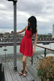 This is my first red dress, I would say.. it was perfect! :) It fit me well and was comfortable! Loved the red dress! - Stephanie Z.