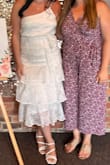 Wore this for my bridal shower and it fit great! Semi fitted up top but loose enough to move around. Was very comfortable! - Lindsay G.