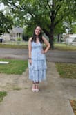 This dress is so lovely! It is very elegant, the color is gorgeous, and the quality of the dress is fantastic! This was an excellent purchase. The pics aren't the best, but in person the dress is simply stunning. - Ann M.