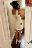 This dress was absolutely perfect! It fit amazingly and the quality was amazing! I got SO MANY compliments at my bridal shower! Size S - Kaylie F.