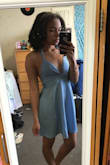 I wore this to a fraternity's formal event at the beach last spring. It fit perfectly, and it's easily adjustable to fit to your exact size. The triangle cups are double lined. I can't wait for the weather to warm up so that I can wear it again. - Ashley G.