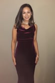 I'm very short so I had to get it hemmed but that is expected with every dress I buy. The fit throughout was perfect and I received so many compliments! - Nicole M.