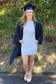 I bought this dress for my high school graduation. It was stunning, it fit perfectly. I bought the dress in the light blue color. The thickness of the dress was perfect, and the design was clear and precise. The whole look of the dress was stunning> I would highly recommend! - Samantha V.