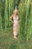 This slip dress fit perfectly & looked great for a summer wedding. It washes well too. I hung it to dry. The slit made it sexy & easy to sit & dance in. - Kimberly C.