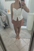 Really cute top. Bit tight around my ribs though and kind of pulls. I'm going to keep it but for photos will have to readjust or hope it stretches a little. - Stephanie M.