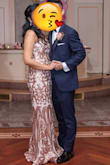 When i first came across the bariano rebecca rose gold strapless sequin maxi dress i just knew i had to have it. This was my first dress i purchased on Lulus and i obviously love it. I wore it for my pre wedding photoshoot and on my wedding day as my evening/party gown. The dress is very flattering, good quality and a show stopper. The dress is a bit heavy. - Cynthia Z.