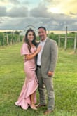 I wore this for a friend's wedding and received tons of compliments. It fits in all the right places, very flattering, and great quality. I especially loved the small little train in the back. - Delicia C.