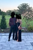 I wore a large but think an xtra large would have worked. My boobs felt like they were spilling out and it was hard to zip up the dress but once I was in, all was fine. I was able to dance around and sit without worrying.
It was very long. At 5'2" I was tripping over myself even in 2.5 inch heels- it was even worse when I was over the heels and went barefoot and had to hold the dress up all night. I should have hemmed it. - Renee V.